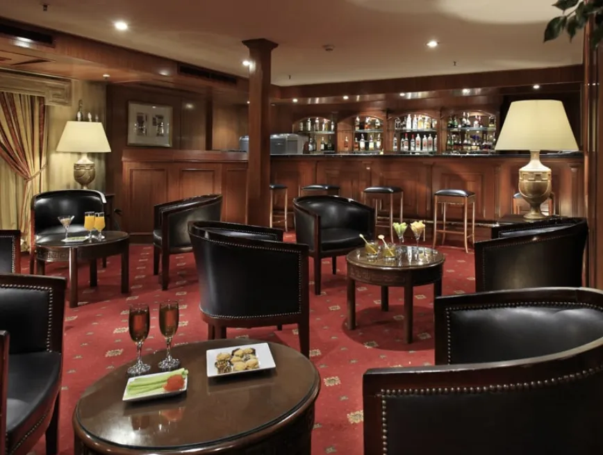 Lounge aboard the JAZ Crown Emperor Nile Cruise Nile cruise